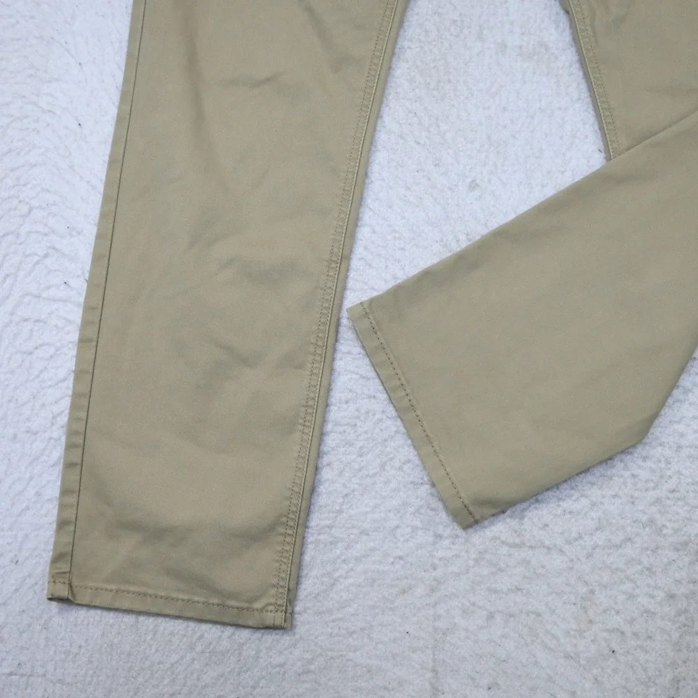 Levi's 541 Atlletic Fit Taper Stretch‎ 5-Pocket Pants Beige Mens Size 34 x 30***